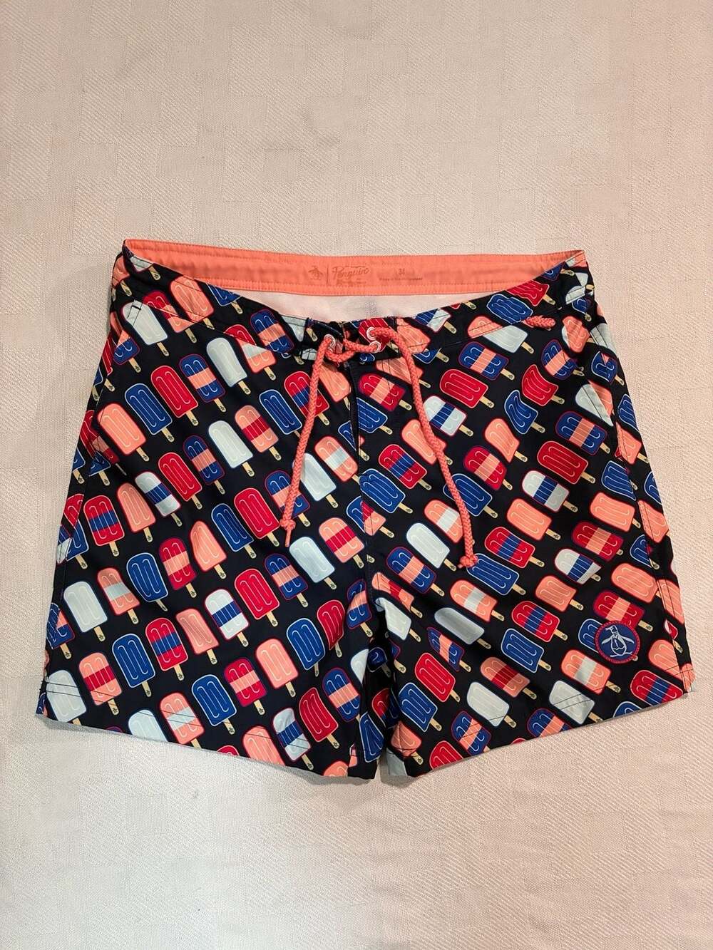 Original Penguin Ice Pop Print Swim Trunks
